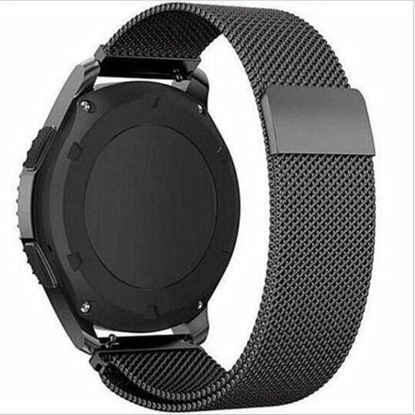 Stainless Steel Bracelet Strap Milanese Magnetic Watch Band For Samsung Gear S3 Black Watch Bands