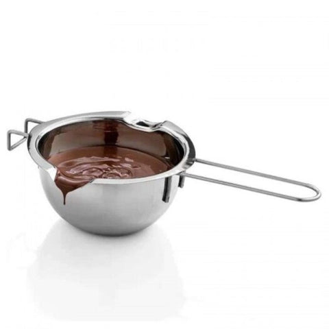 Stainless Steel Butter Chocolate Melting Pot Silver Regular