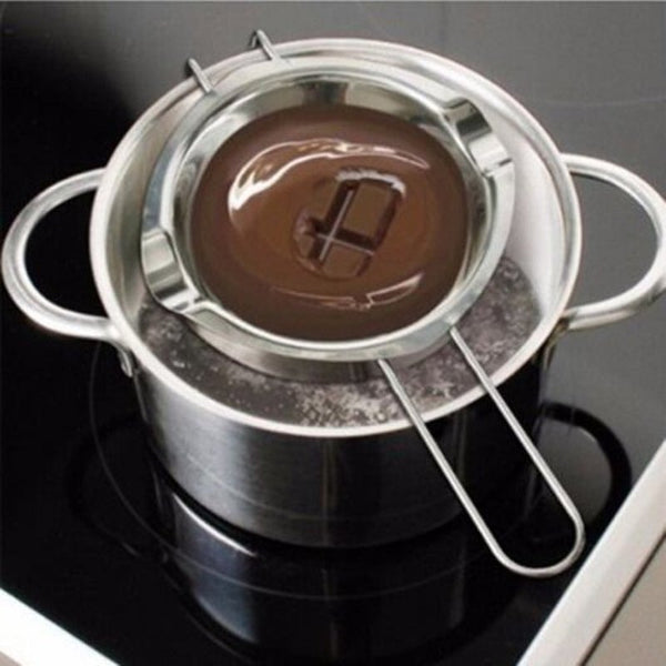 Stainless Steel Butter Chocolate Melting Pot Silver Regular Saucepans & Stockpots