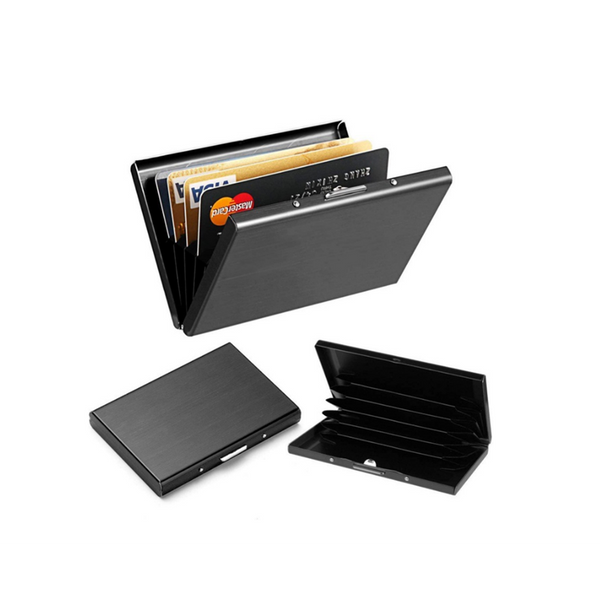 Stainless Steel Card Case Unisex Credit Package Business Holder Id & Document Holders