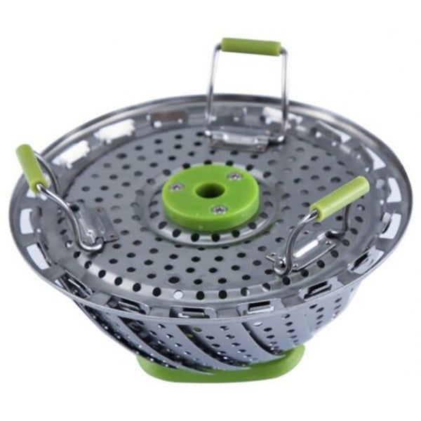 Stainless Steel Creative Stretchable Food Steamer Silver Slow Cookers