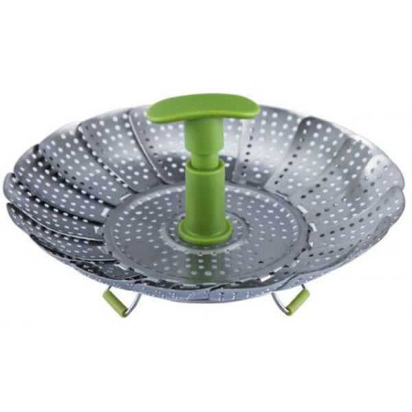 Stainless Steel Creative Stretchable Food Steamer Silver Slow Cookers