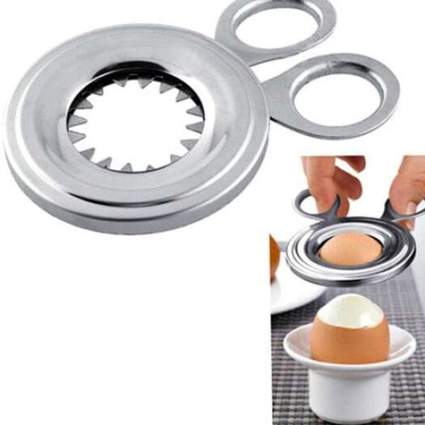Stainless Steel Cutter Egg Shell Peeler Silver Peelers & Slicers