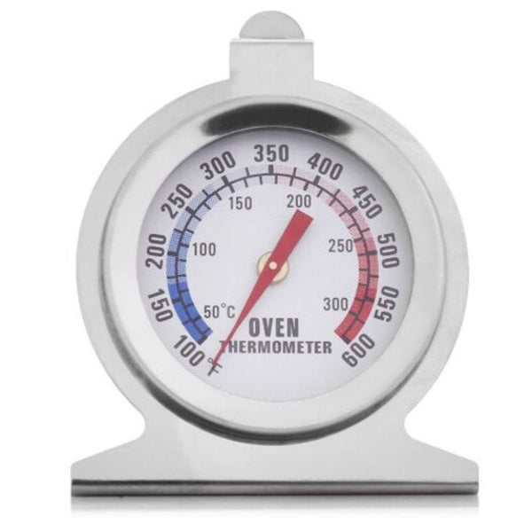 Stainless Steel Dial Oven Thermometer Silver Cooking Thermometers