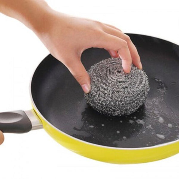 Stainless Steel Dish Cleaning Ball 1 / 5 10Pcs Platinum 5Pcs Cleaning Products