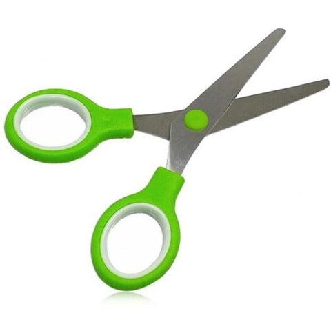 Stainless Steel Diy Paper Cutting Scissors For Children Green