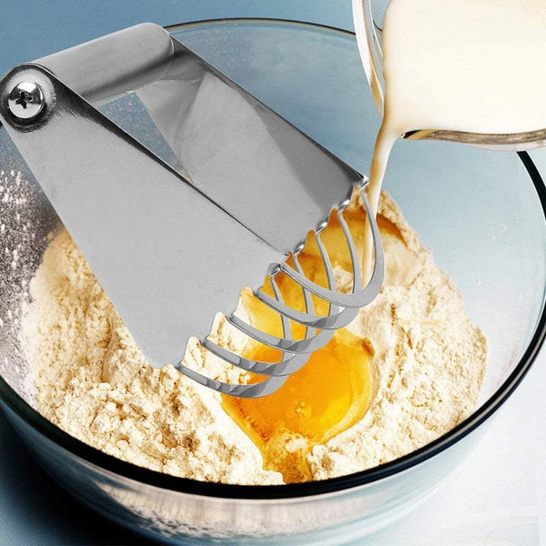 Blenders Stainless Steel Dough With 5 Blades Cutter Mixer Kitchen Baking Tool.