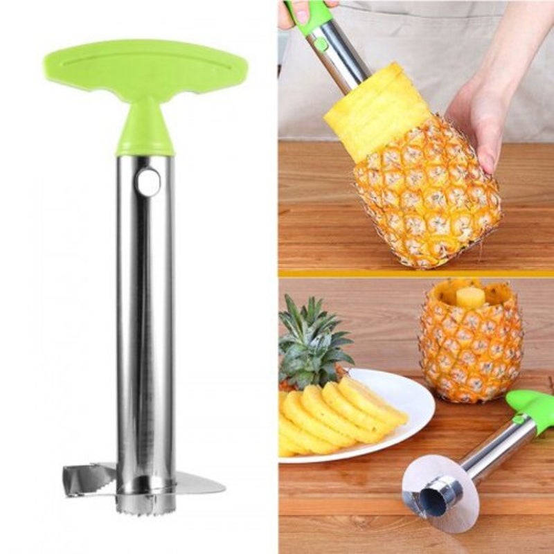 Stainless Steel Easy To Use Pineapple Slicers Kitchen Tools Green Peelers & Slicers