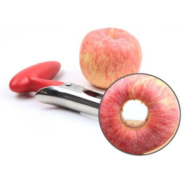 Stainless Steel Fruit Core Remover Red Peelers & Slicers