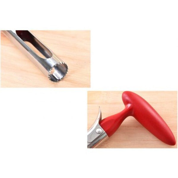 Stainless Steel Fruit Core Remover Red Peelers & Slicers