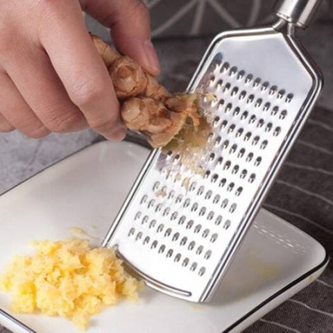 Stainless Steel Grater Cheese Planer Chocolate Shavings Lemon / Garlic Planing Cutter Silver