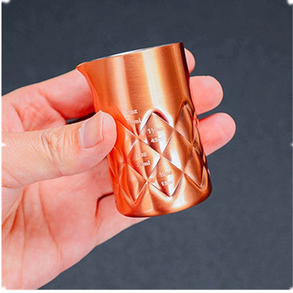 Stainless Steel Jigger Metal Bar Spirit Measure With Pour Spout tail Shakers & Sets