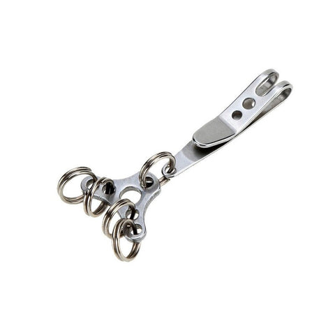Bag Suspension Clip Multitool Carabiner Stainless Steel Outdoor Camping Key Ring