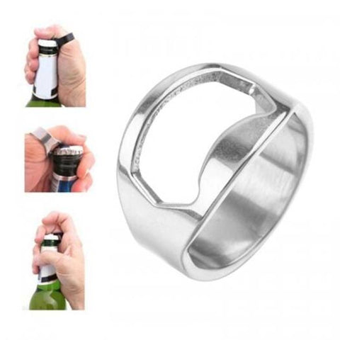Stainless Steel Ring Opener Multi Functionbeer Bottle Diameter 22Mm Silver Corkscrews & Bottle Openers