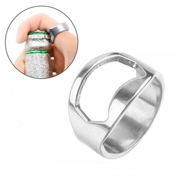 Stainless Steel Ring Opener Multi Functionbeer Bottle Diameter 22Mm Silver Corkscrews & Bottle Openers