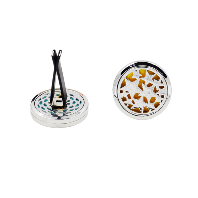 Stainless Steel Star Design Locket Clip Perfume Diffuser Holder Humidifiers
