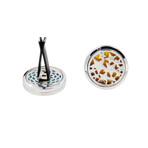 Stainless Steel Star Design Locket Clip Perfume Diffuser Holder Humidifiers