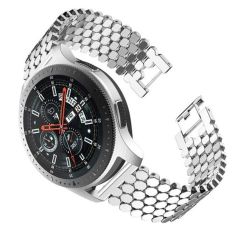 Stainless Steel Strap Band For Samsung Galaxy Watch 46Mm / S3 Classic Frontier Silver
