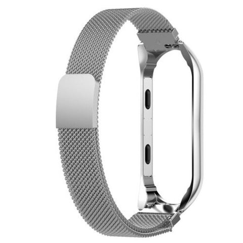 Stainless Steel Strap For Xiaomi Mi Band 3 Smart Bracelet Platinum