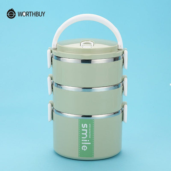 Stainless Steel Thermal Lunch Box With Microwave Container Japanese Bento For Kids Fruits Food Containers Lunchboxes
