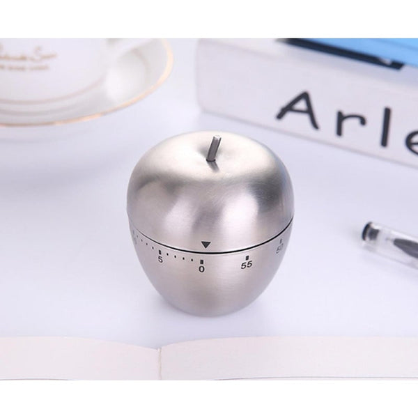 Stainless Steel Timer Kitchen Machinery Timing Reminder Clock Apple Timers