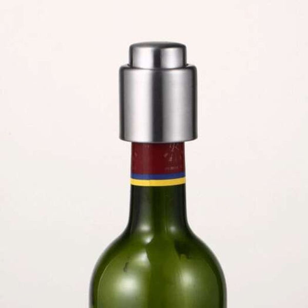 Stainless Steel Wine Bottle Stopper Vacuum Sealer Bar Tools Silver Bottle Stoppers