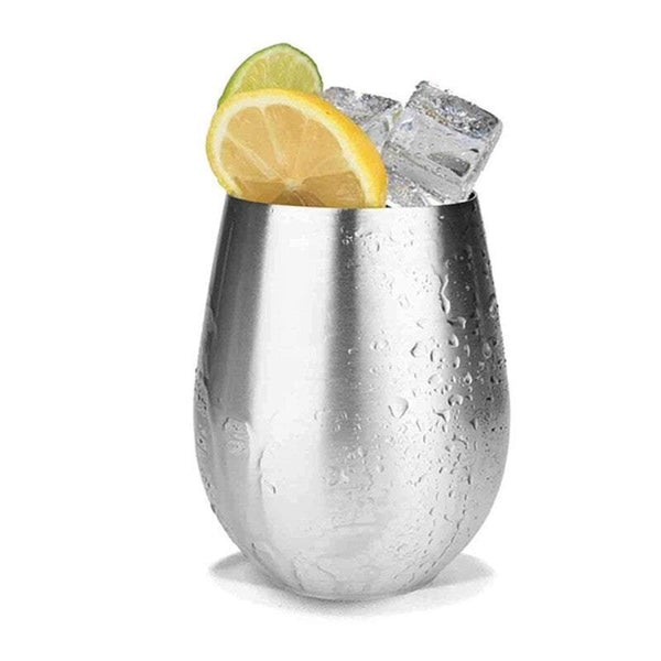 Wine Glasses Stainless Steel Goblets Champagne Bar Party Banquet Wine & Champagne Glasses