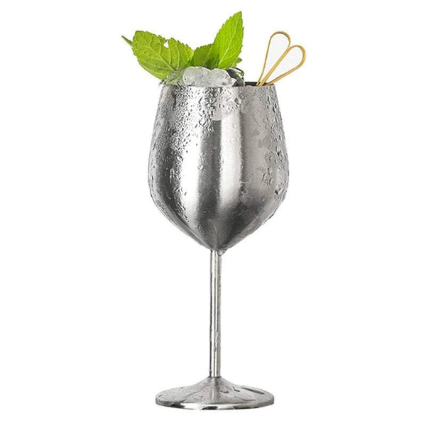 Wine Glasses Stainless Steel Goblets Champagne Bar Party Banquet Wine & Champagne Glasses