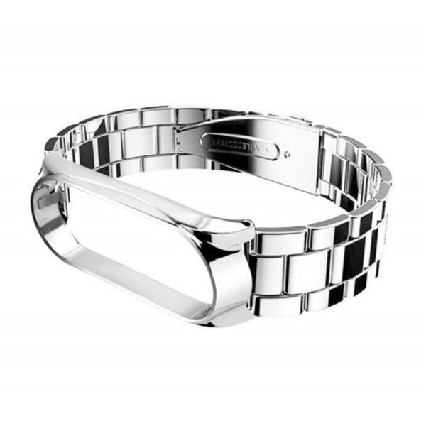 Stainless Steel Wrist Strap For Xiaomi Mi Band 4 Smart Wristband Silver Watch Bands