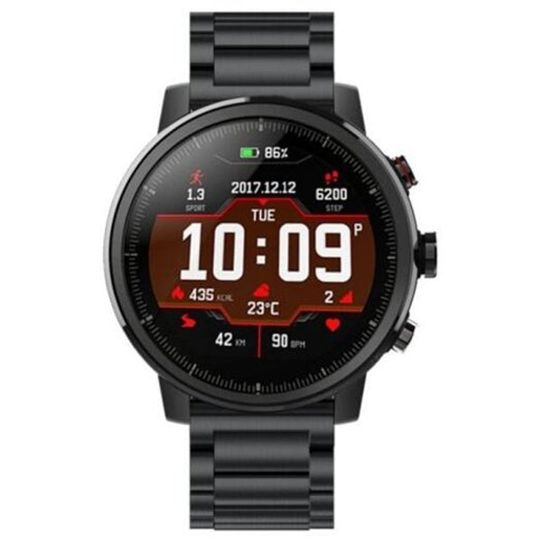 Stainless Strap For Amazfit 2 / 2S Watch 22Mm Black Watch Bands