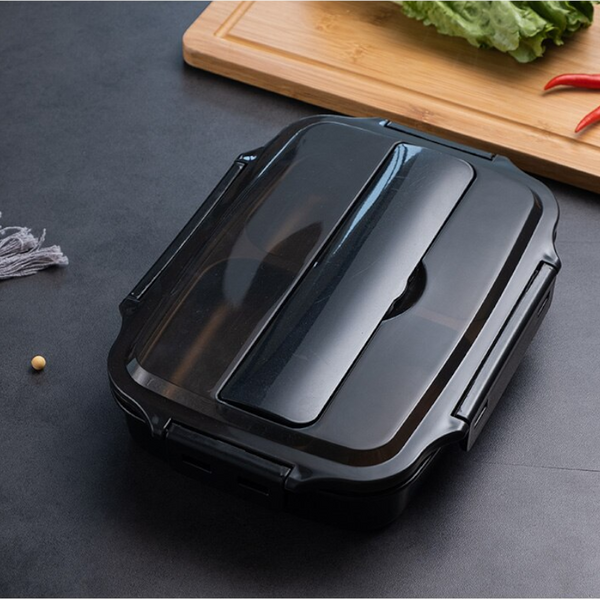 Stainless Steel Bento Lunchbox Heat Resistant Leakproof Food Container 3 Compartments Lunchboxes