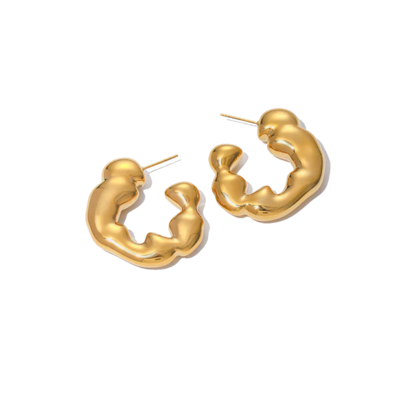 Stainless Steel C Hoop Earrings