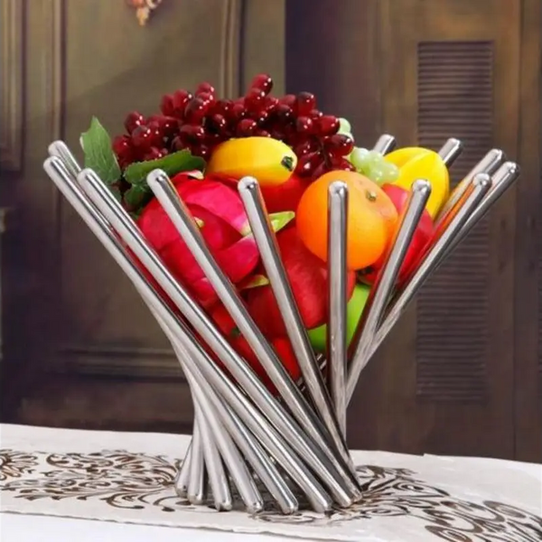 Stainless Steel Fruit Plate Creative Basket Baskets