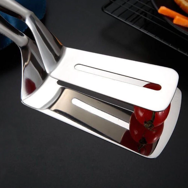 Stainless Steel Frying Clamp Pizza Steak Spatula Clip Kitchen Tools Cooking Utensils