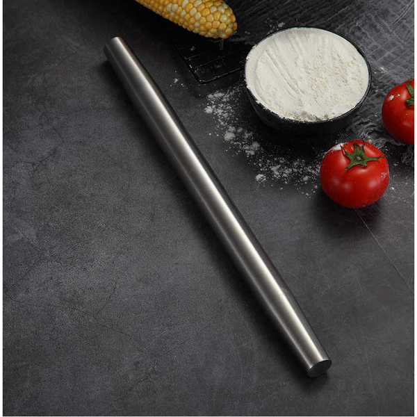 Stainless Steel Rolling Pin For Dough Non Stick Kitchen Roller Pastry Baking Tools Accessories Rolling Pins