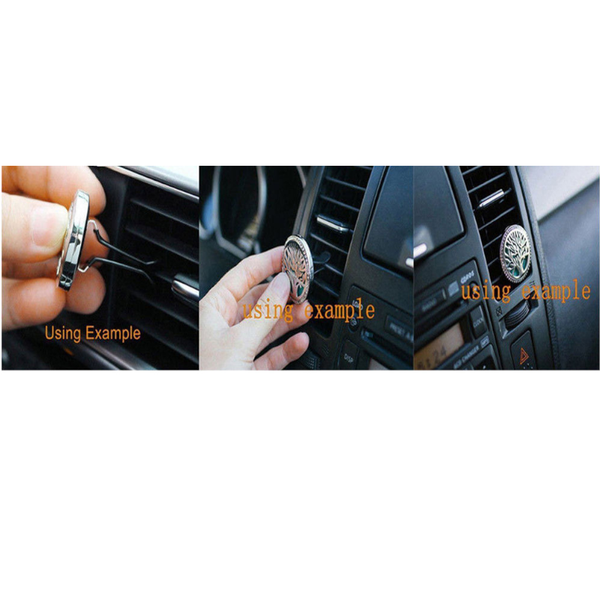 Stainless Steel Star Design Locket Clip Perfume Diffuser Holder Humidifiers