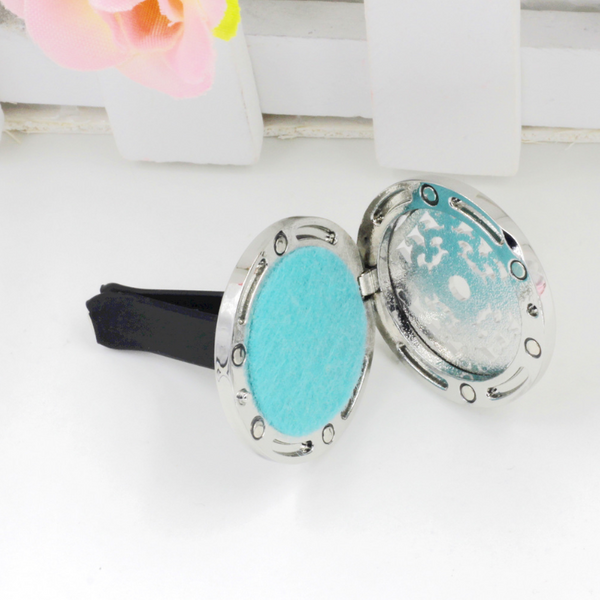Stainless Steel Star Design Locket Clip Perfume Diffuser Holder Humidifiers