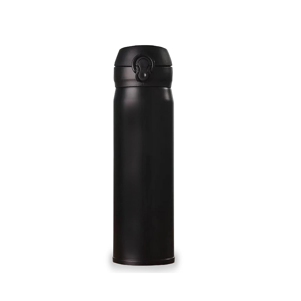 Stainless Steel Thermocup Vacuum Flask Thermal Cup 500Ml Black Vacuum Flasks & Mugs