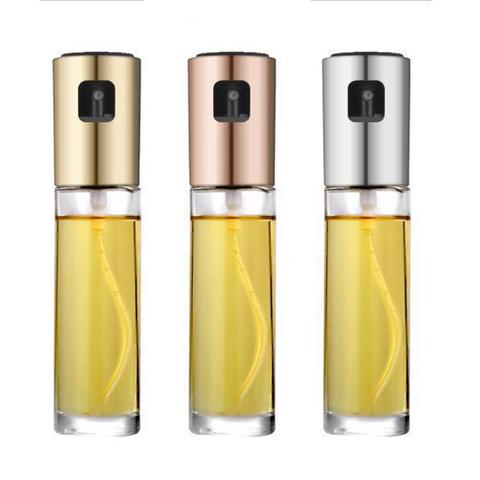 Stainless Steel Olive Oil Sprayer Pump Bottle Kitchen Cooking Tools Oil & Vinegar Dispensers