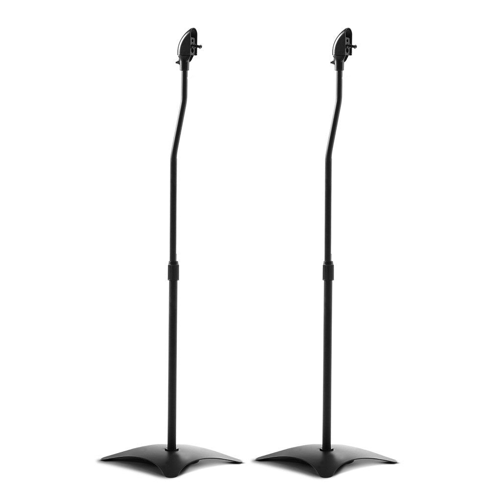 Alpha Set Of 2 112Cm Surround Sound Stand Black Speaker Mounts & Stands