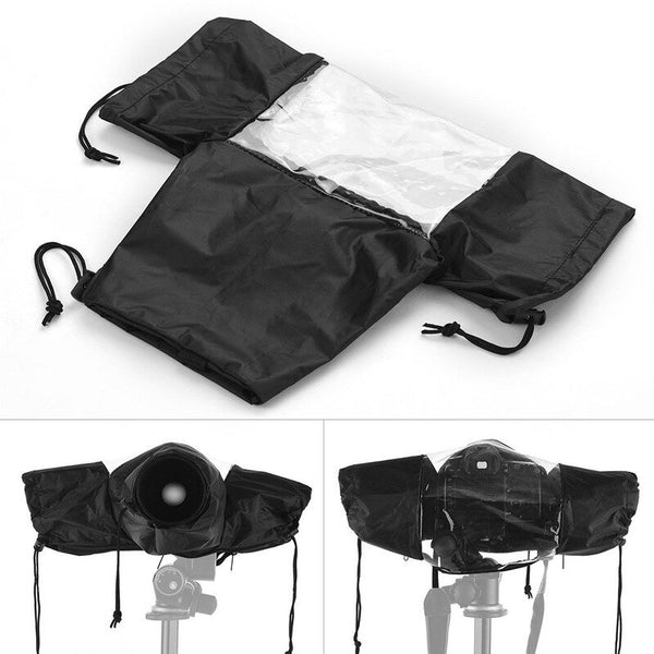Camera Waterproof Rain Cover Sleeve Protector Raincoat For Canon Nikon Sony Dslr Cameras Black Underwater Cases & Housings