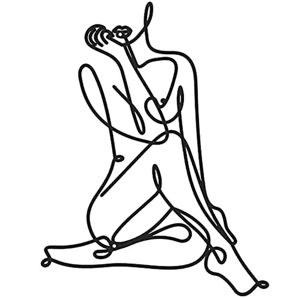 Standing Posture Art Abstract Metal Decoration Wall Pendant Wall Hangings