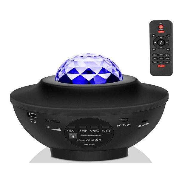 Star Night Light For Kids Music Starry Projector With 21 Lighting Modes Bluetooth Player Remote Timer Sound Activated Sea Night Lights