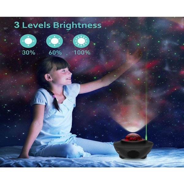 Star Night Light For Kids Music Starry Projector With 21 Lighting Modes Bluetooth Player Remote Timer Sound Activated Sea Night Lights