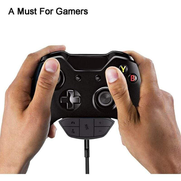 Stereo Headphone Adapter Audio Microphone Converter Xbox One Controller Black Cables & Adapters