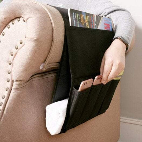 Couch Storage Bag Sofa Arm Rest Remote Control Holder Tv Organiser