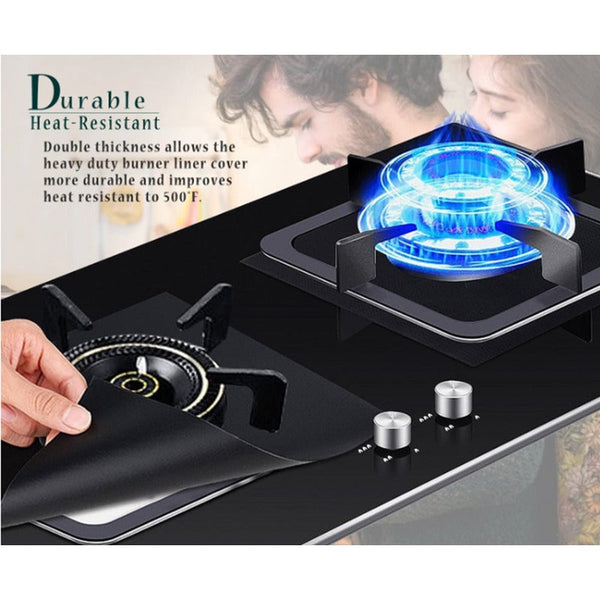 Reusable Gas Range Protectorsnon Stick Stovetop Liner Size 10.6 Inchx Inchbpa Free Heat Resistant8 Pack Stove Burner Covers