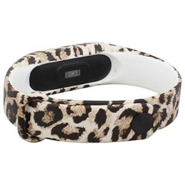 Strap Colorful Wristband Replacement Smart Accessories Silicone For Xiaomi Mi Band 2 Bracelet Leopard Print Pattern