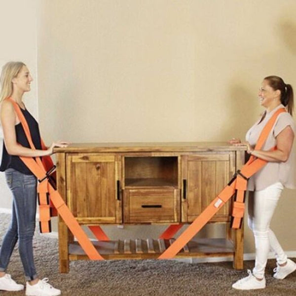 Strap Rope Furniture Handling Labor Saving Moving Belt Orange Gold
