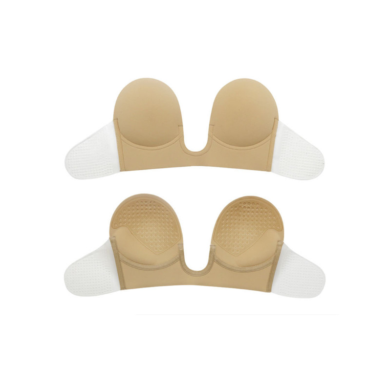 Strapless Adhesive Bra Invisible Push Up Backless Sticky For Low Cut Deep V Wedding Prom Dress Natural Bra Accessories